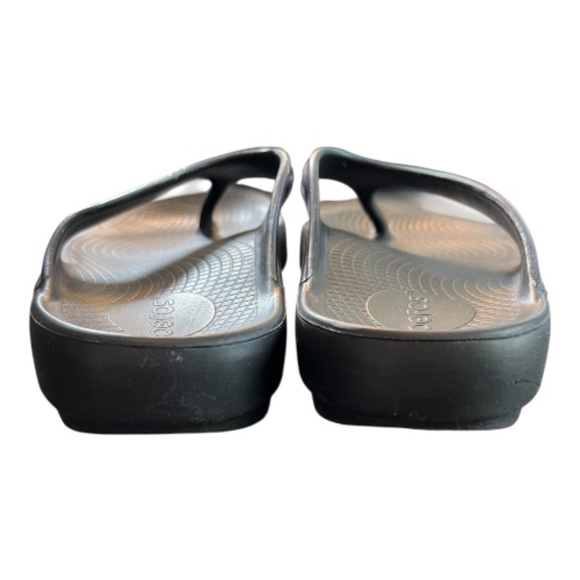 EUC OOFOS Oolala Luxe recovery flip flops Atlantis blue | size 10 - Picture 5 of 7